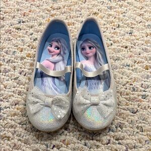 H&M Silver and Blue Dress Shoes with Sparkly Finish